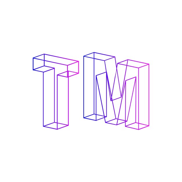 diseño del logotipo del monograma tm