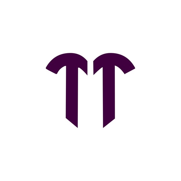 Diseño del logotipo del monograma TT