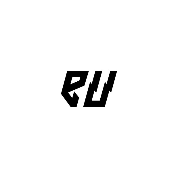 Diseño de logotipo monograma de UE letra texto nombre símbolo monocromo logotipo alfabeto carácter logotipo simple