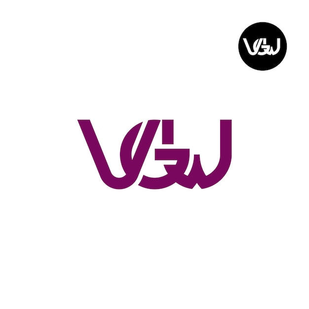 Diseño de logotipo con monograma VGW de letra