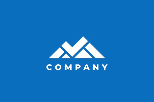 El diseño del logotipo de la montaña es moderno, minimalista y deportivo.