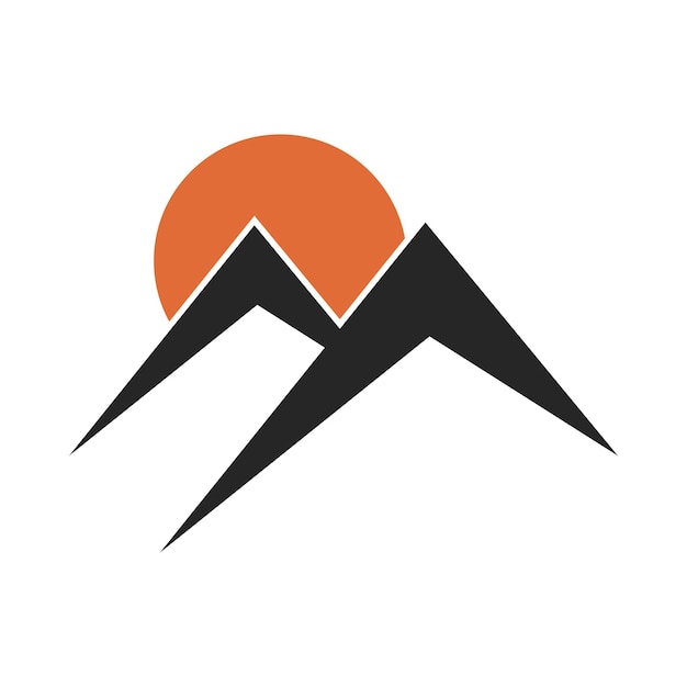diseño de logotipo de montaña simple