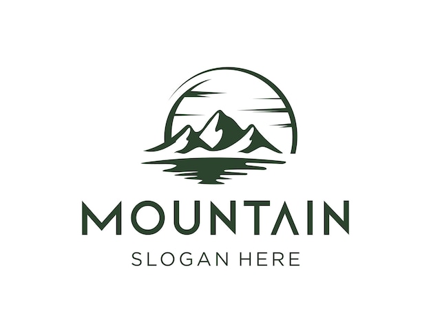 Diseño del logotipo de la montaña