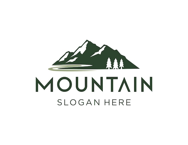 Diseño del logotipo de la montaña