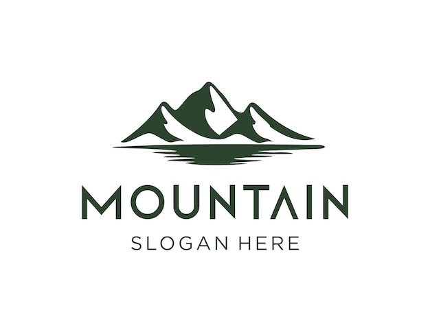 Diseño del logotipo de la montaña