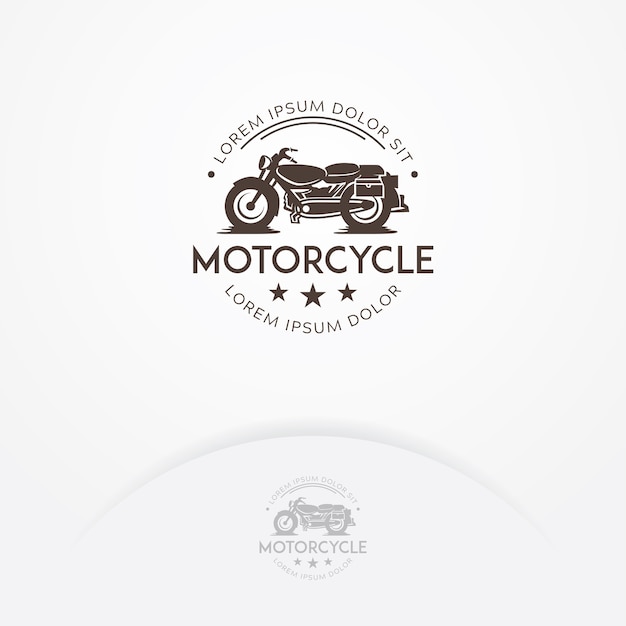 Diseño de logotipo de motocicleta clásica