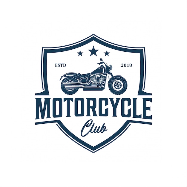 Diseño de logotipo de motocicleta vintage