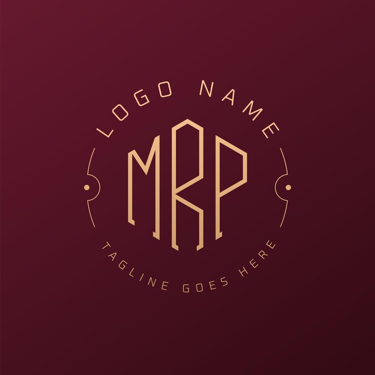 Vector diseño de logotipo de mrp de lujo letra elegante mrp monograma logotipo minimalista poligono mrp template de diseño de logotipo