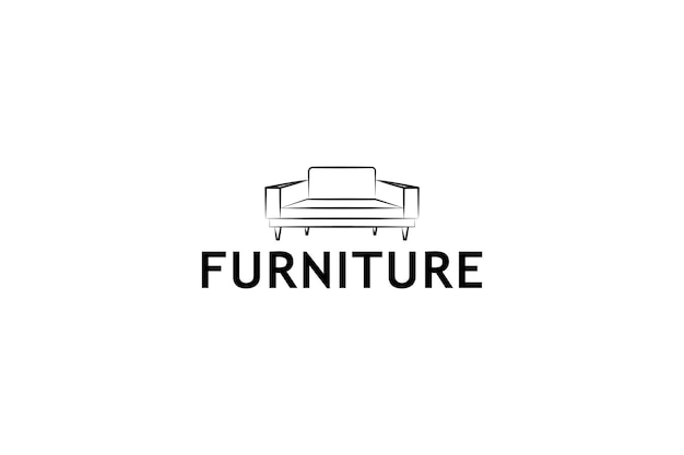 Diseño de logotipo de muebles creativos.