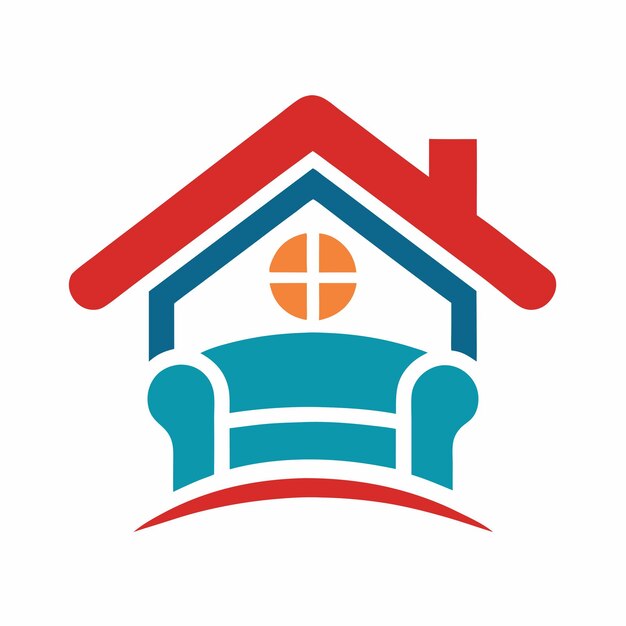 diseño de logotipo de muebles para el hogar concepto de arte vectorial e ilustración