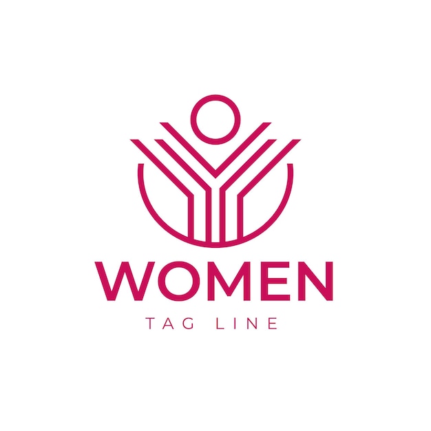 Diseño de logotipo de mujer