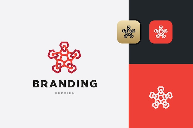 Diseño de logotipo multimedia digital minimalista abstracto