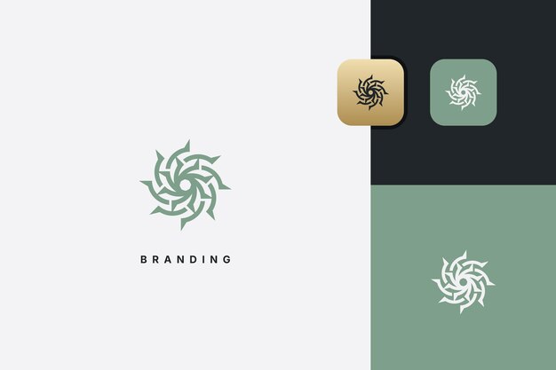 Diseño de logotipo multimedia digital minimalista abstracto