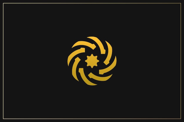 Diseño de logotipo multimedia digital minimalista y abstracto