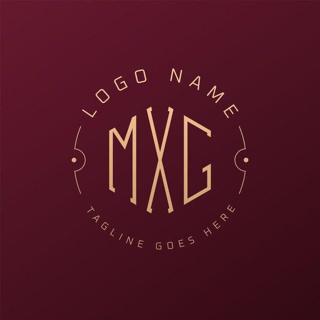 Diseño del logotipo de MXG de lujo Letra elegante MXG Monograma Logotipo minimalista Poligono Estampa de diseño del logotipo MXG