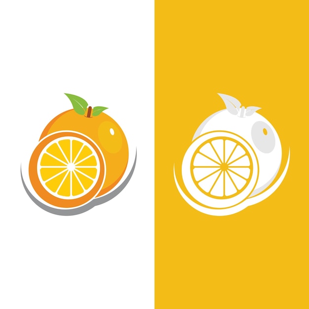 Diseño del logotipo naranja Icono vectorial
