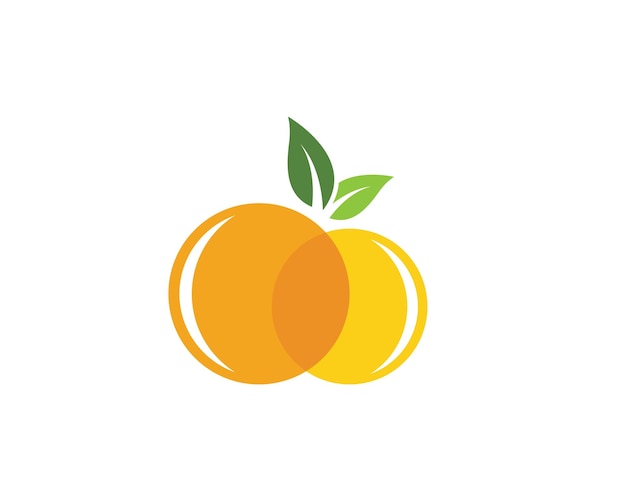 Diseño de logotipo naranja Vector