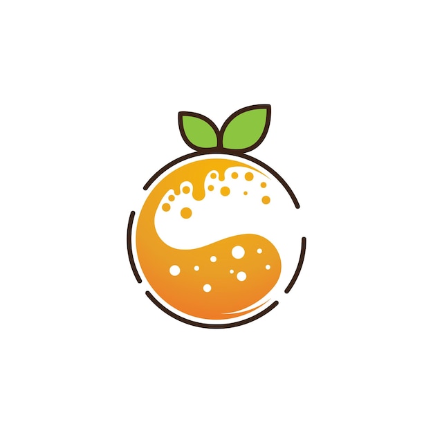 Diseño de logotipo naranja