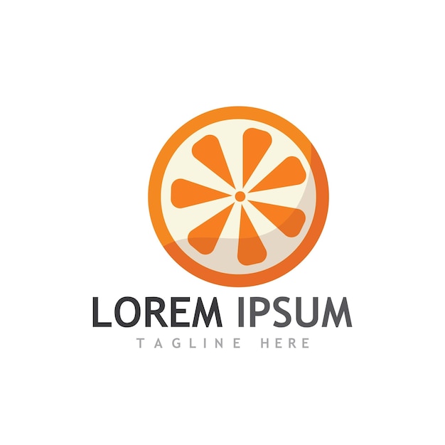 Diseño de logotipo naranja