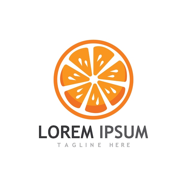 Diseño de logotipo naranja