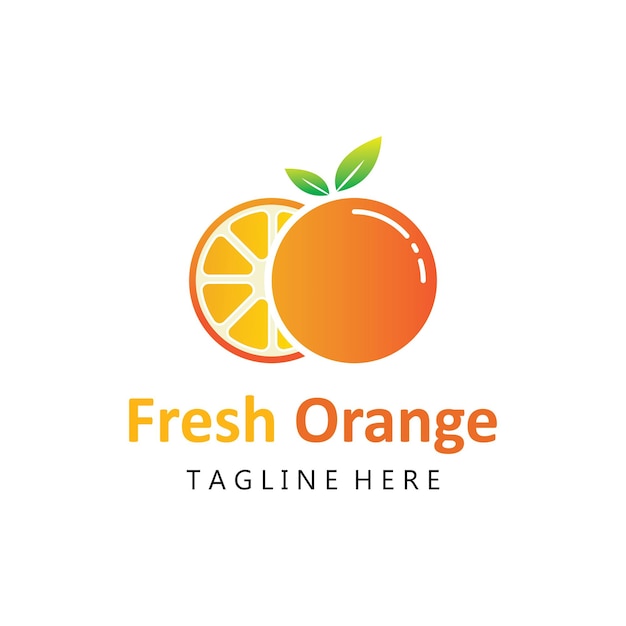 Diseño de logotipo naranja