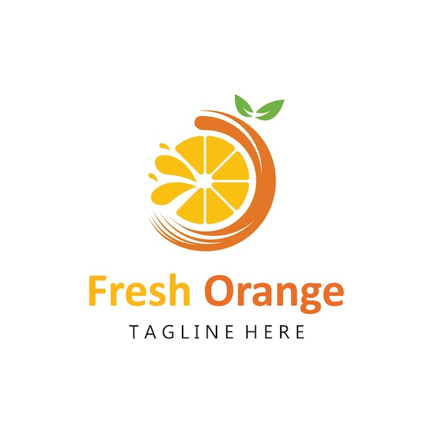 Diseño de logotipo naranja