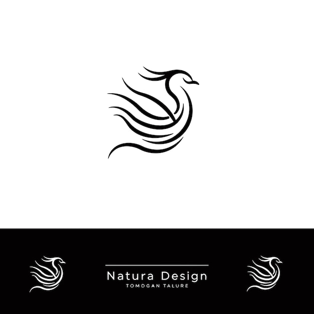 Diseño del logotipo de Natura Bird