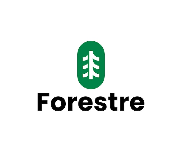 Diseño de logotipo de naturaleza de árbol minimalista simple