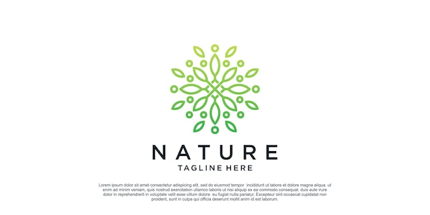 Diseño de logotipo de naturaleza con concepto único Premium Vector Parte 4