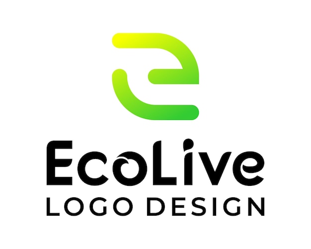 El diseño del logotipo de la naturaleza ecológica