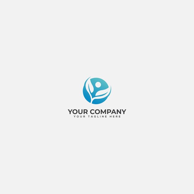 diseño de logotipo de naturaleza de personas hoja y planta humana logotipo de personas
