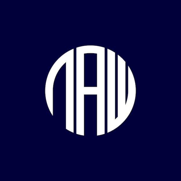 diseño del logotipo de naw circle
