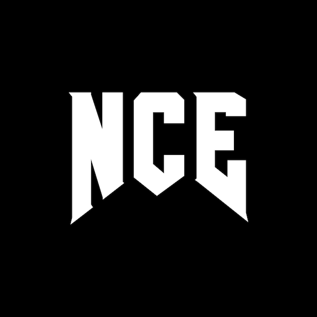 Diseño de logotipo de NCE para una empresa de tecnología NCE diseño de logotipo NCE combinación de colores blanco y negro NCE logotipo NCA vector NCE diseño NCE icono NCE alfabeto NCE tipografía diseño de logo NCE
