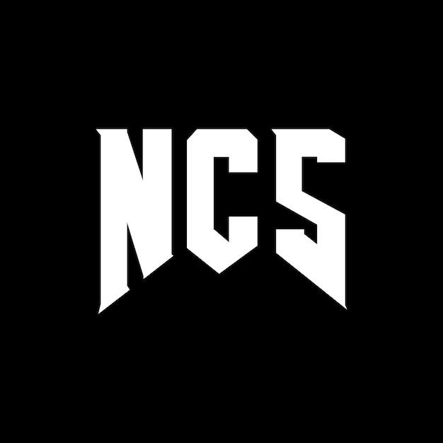 Diseño de logotipo de NCS para una empresa de tecnología NCS diseño de logotipo NCS combinación de colores blanco y negro NCS logo NCS vector NCS diseño NCS icono NCS alfabeto NCS tipografía diseño del logotipo