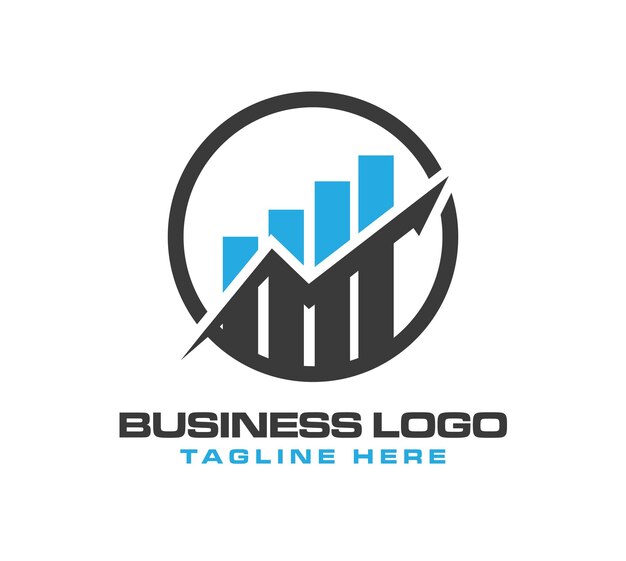 Diseño de logotipo de negocio Vector de crecimiento de flecha Creación de logotipo