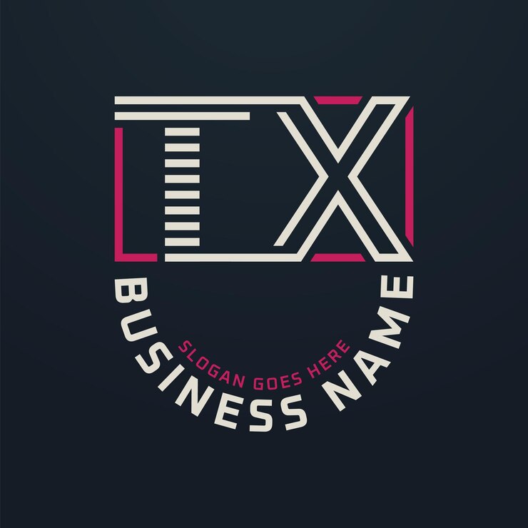Vector diseño de logotipo de negocios modernos tx