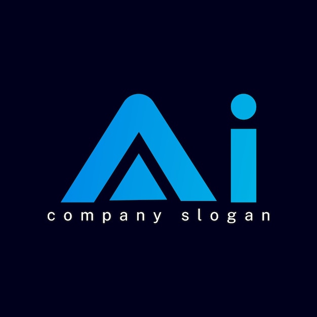 Diseño de logotipo de negocios Tecnología Logotipo Ai logotipo minimalista Ilustración vectorial de logotipo diseño de logotipo