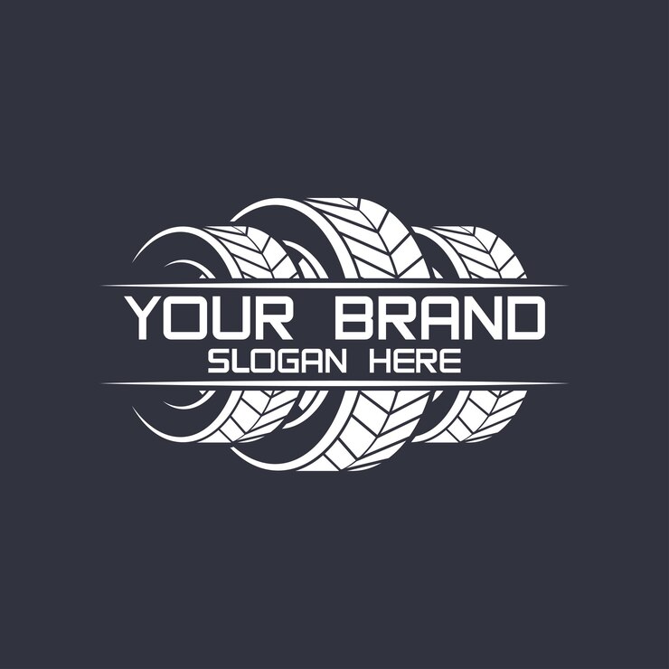 Vector diseño de logotipo de neumático o rueda logotipo adecuado para tiendas de neumáticos, talleres y empresas