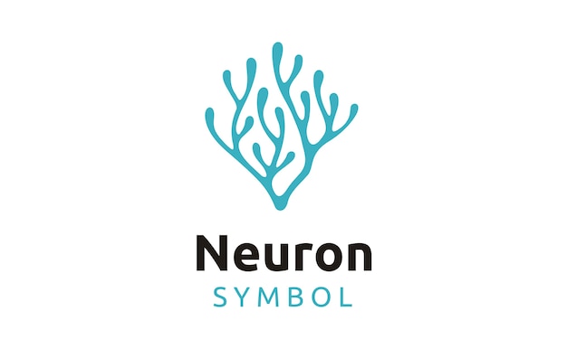 Diseño de logotipo de neurona / algas marinas