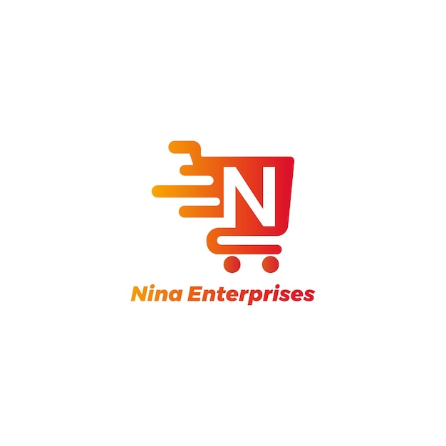 Vector diseño de logotipo de nina enterprises