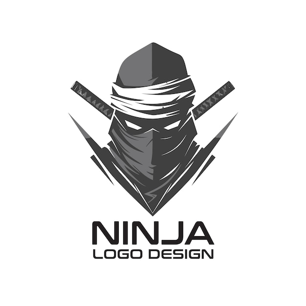 Diseño del logotipo de Ninja Vector