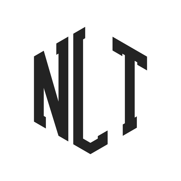 Diseño del logotipo de NLT Letra inicial NLT Monograma Logotipo con forma de hexágono