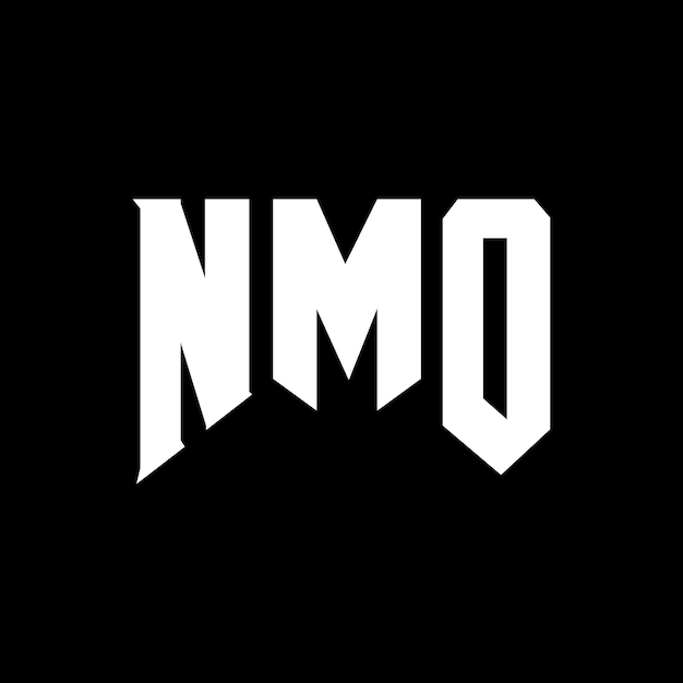 Diseño de logotipo de NMO para una empresa tecnológica NMO diseño de logotipo NMO combinación de colores blanco y negro NMO logo NMO vector NMO diseño NMO icono NMO alfabeto NMO tipografía diseño del logotipo