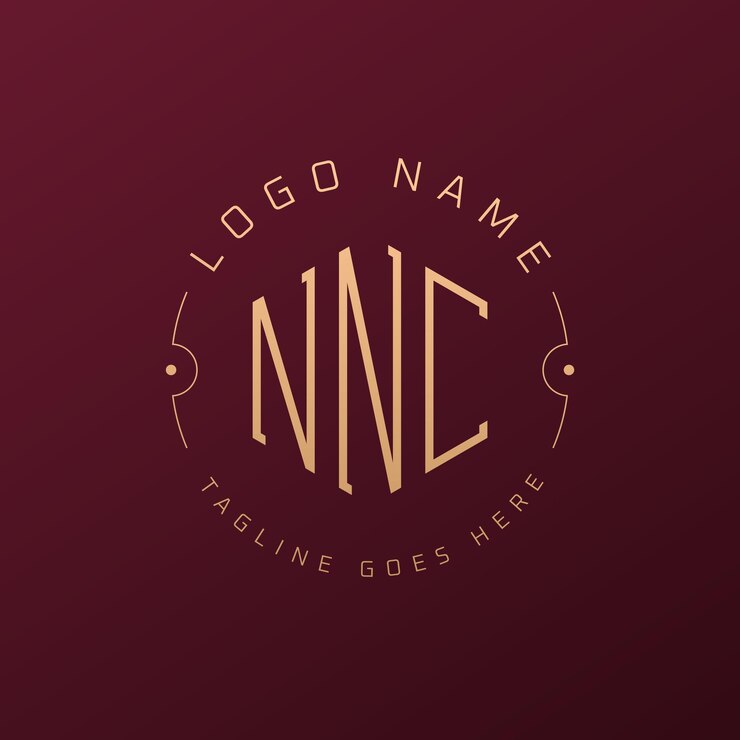 Vector diseño de logotipo de nnc de lujo letra elegante nnc monograma logotipo minimalista poligono plantilla de diseño de logotipo nnc