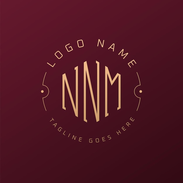 Diseño de logotipo de NNM de lujo Letra elegante NNM Monograma Logotipo minimalista Poligono plantilla de diseño de logotipo NNM