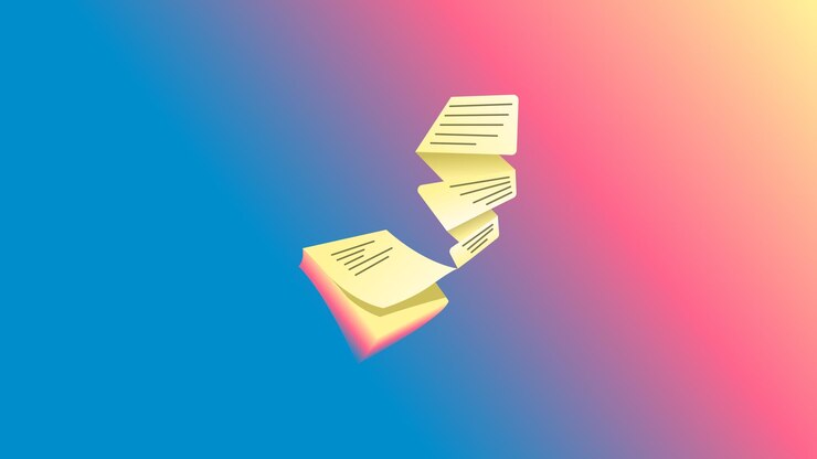 Vector diseño de logotipo de notas adhesivas para aplicación web, aplicación móvil e ilustración
