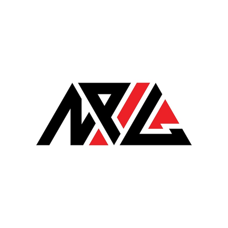 Vector diseño de logotipo de npl triángulo con forma de triángulo npl diseño de logotipo triángulo de npl monograma npl modelo de logotipo vectorial triangular con color rojo npl logotipo triangular simple elegante y lujoso logotipo npl