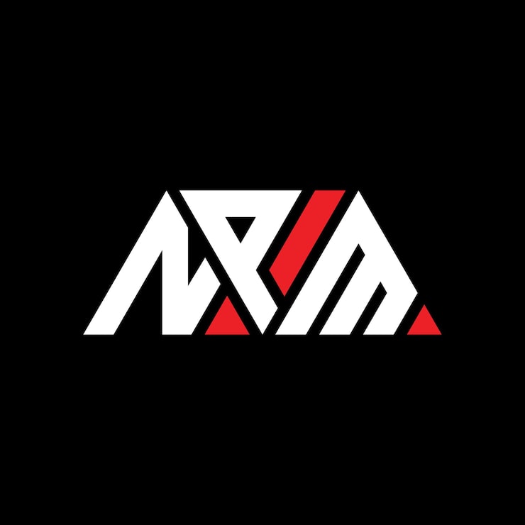 Vector diseño de logotipo de npm triángulo con forma de triángulo npm diseño de logotipo triángulo de npm monograma npm modelo de logotipo vectorial triangular con color rojo npm logotipo triangular simple elegante y lujoso logotipo npm