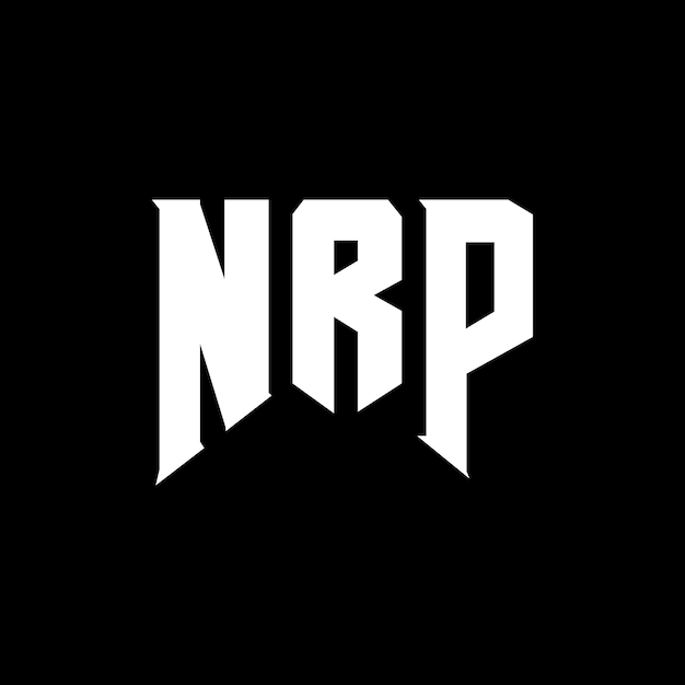 Diseño de logotipo de NRP para una empresa de tecnología NRP diseño de logotipo NRP combinación de colores blanco y negro NRP logo NRP vector NRP diseño NRP icono NRP alfabeto NRP tipografía diseño del logotipo