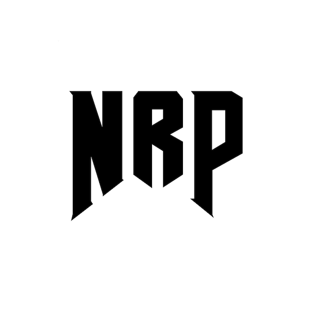 Diseño de logotipo de NRP para una empresa de tecnología NRP diseño de logotipo NRP combinación de colores blanco y negro NRP logo NRP vector NRP diseño NRP icono NRP alfabeto NRP tipografía diseño del logotipo